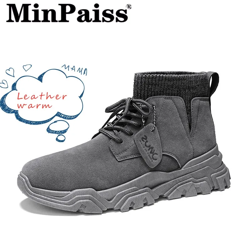 

Новинка Осень-зима 2019, высокие ботинки для пустыни, мужские замшевые ботинки Martin, повседневная мужская обувь на толстой подошве