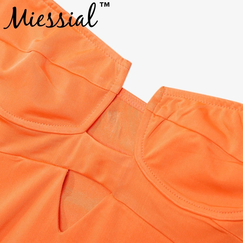 Женское атласное мини платье Miessial облегающее вечернее с открытой спиной Клубное