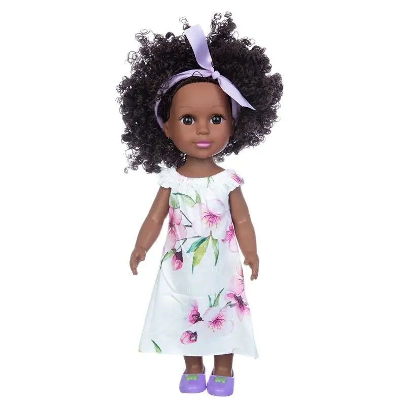 

Кукла реборн 14in черная, афро волосы, поп-Кукла Реборн, Детская силиконовая игрушка для новорожденных