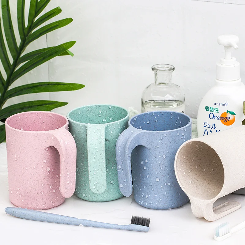 10 шт./компл. чашка для зубной щетки простая одноцветная круглая пара полоскания