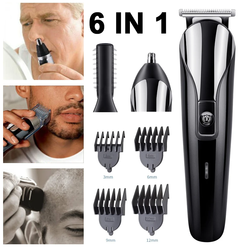 Beard Trimmer Hair Clipper Electric Shaver Razor Adjustable Wireless Waterproof Machine Men Barber Face Care Tool Men'S Fashion | Бытовая
