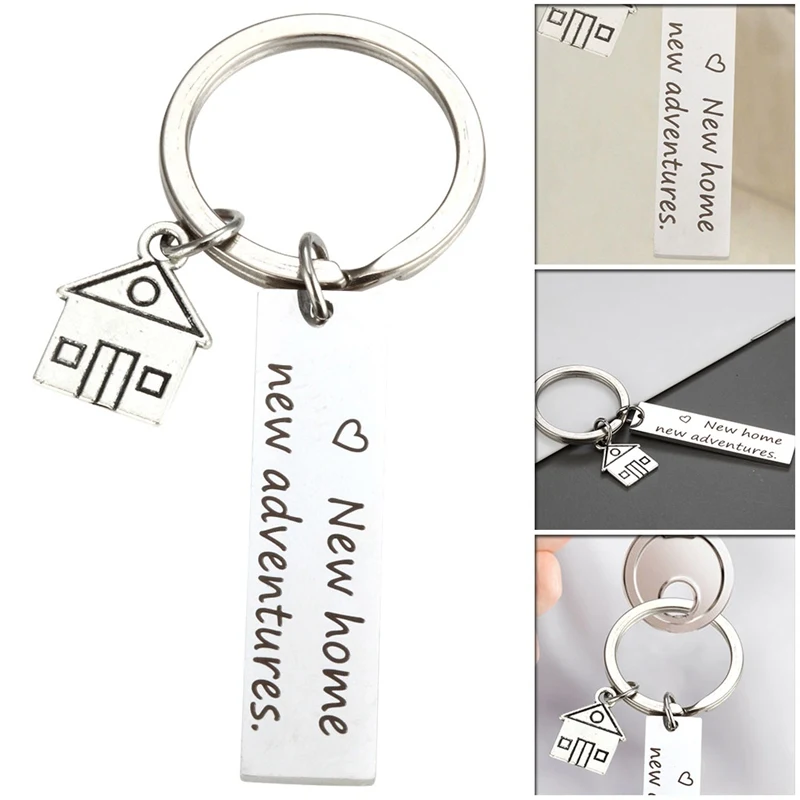 Новый дом новые приключения Брелок Дом Ключи брелок движущиеся вместе первый