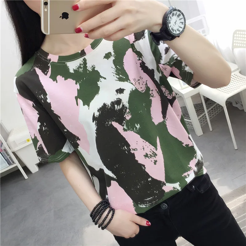 2020 модная футболка женская mujer feminina damskie femme летние футбольные камуфляжные