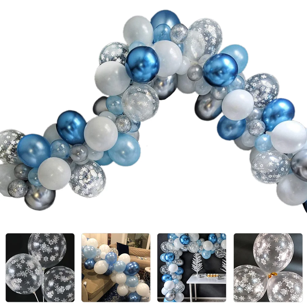 

106pcs Christmas Decor Balloons Xmas Theme Topper Decorative Balloon Decor