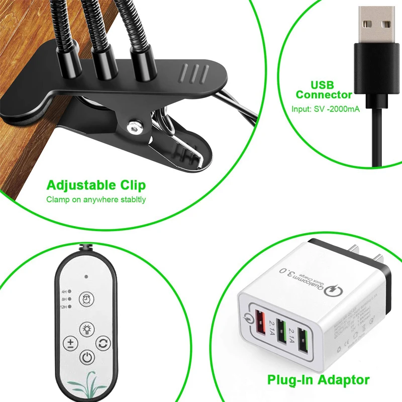 Светильник для роста растений с 2/3 головками двойная Тройная лампа выращивания