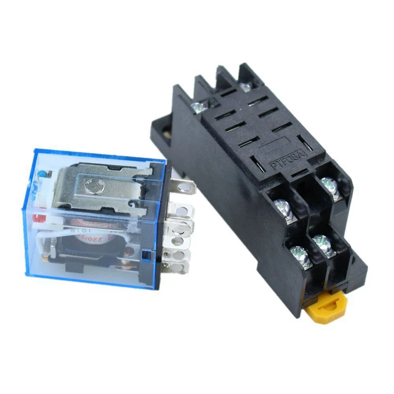 10 шт. 220 В AC катушка реле питания LY2NJ DPDT 8 Pin HH62P JQX-13F с гнездом | Обустройство дома