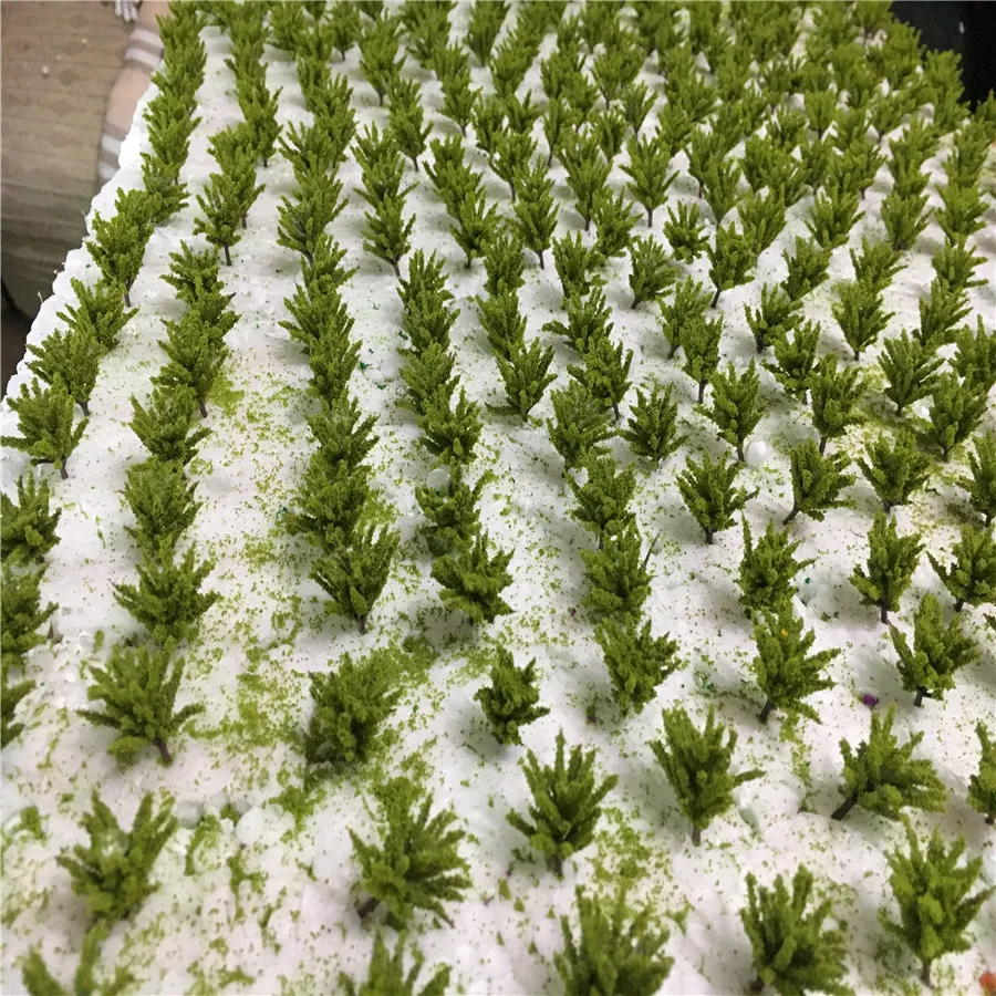 Порошок дерева для архитектурных моделей 30 г желто зеленый зданий поездов Хо