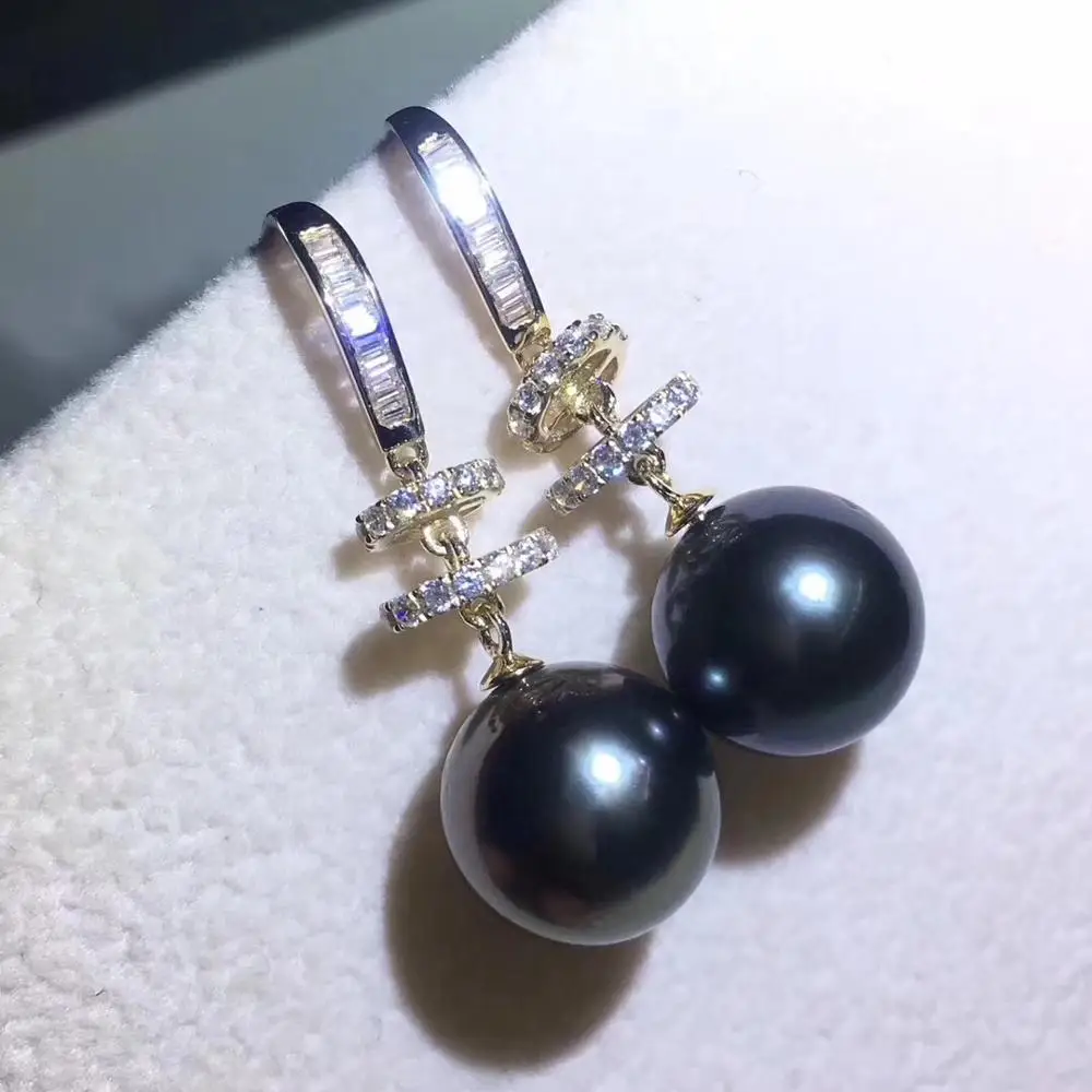

14K Gold Shining Gorgeous Drop Earrings Mountings Settings Jewelry Findings for Pearls Beads Crystal Coral Agate Stones