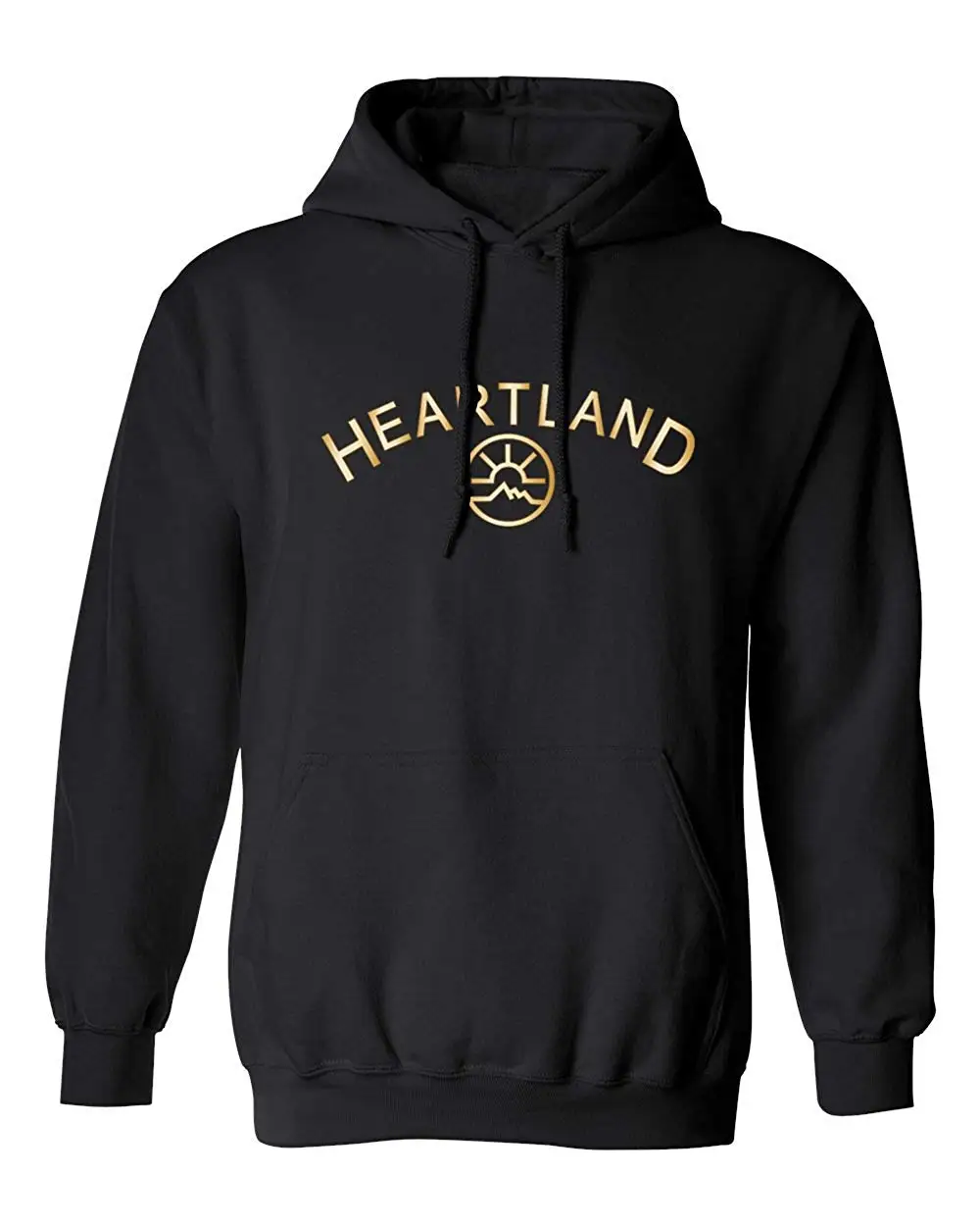 Hl Ranch Heartland Ho - мужская толстовка с капюшоном Черная Мужская и Женская | одежда
