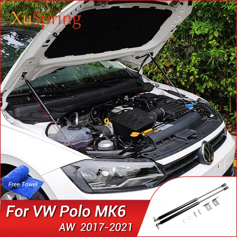 Для VW Polo 2017 2018 2019 2020 AW MK6 ремонт капота газовая пружина амортизатор стойки опоры