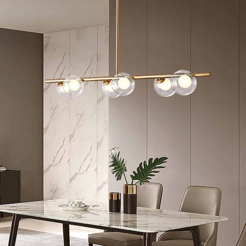 Скандинавская простая черная/Золотая люстра потолочный светильник в стиле лофт