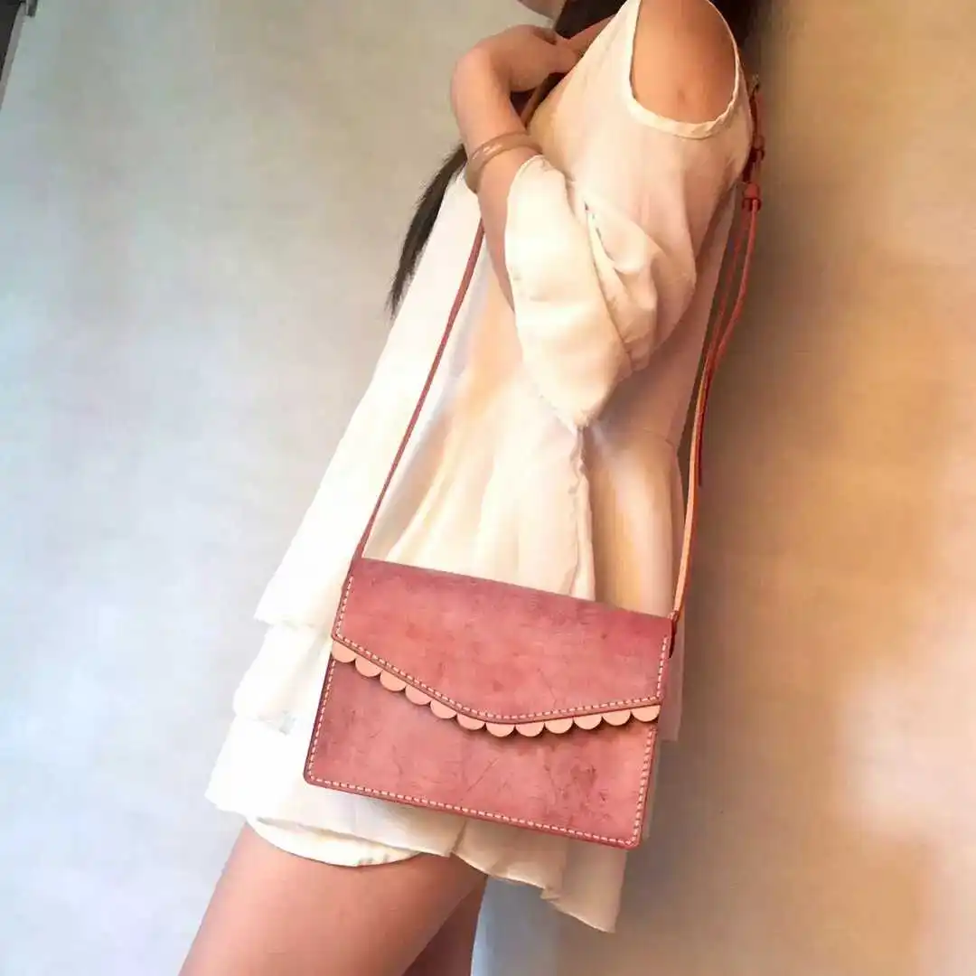 Японское стальное лезвие деревянная штампованная сумочка сумка на плечо дырокол