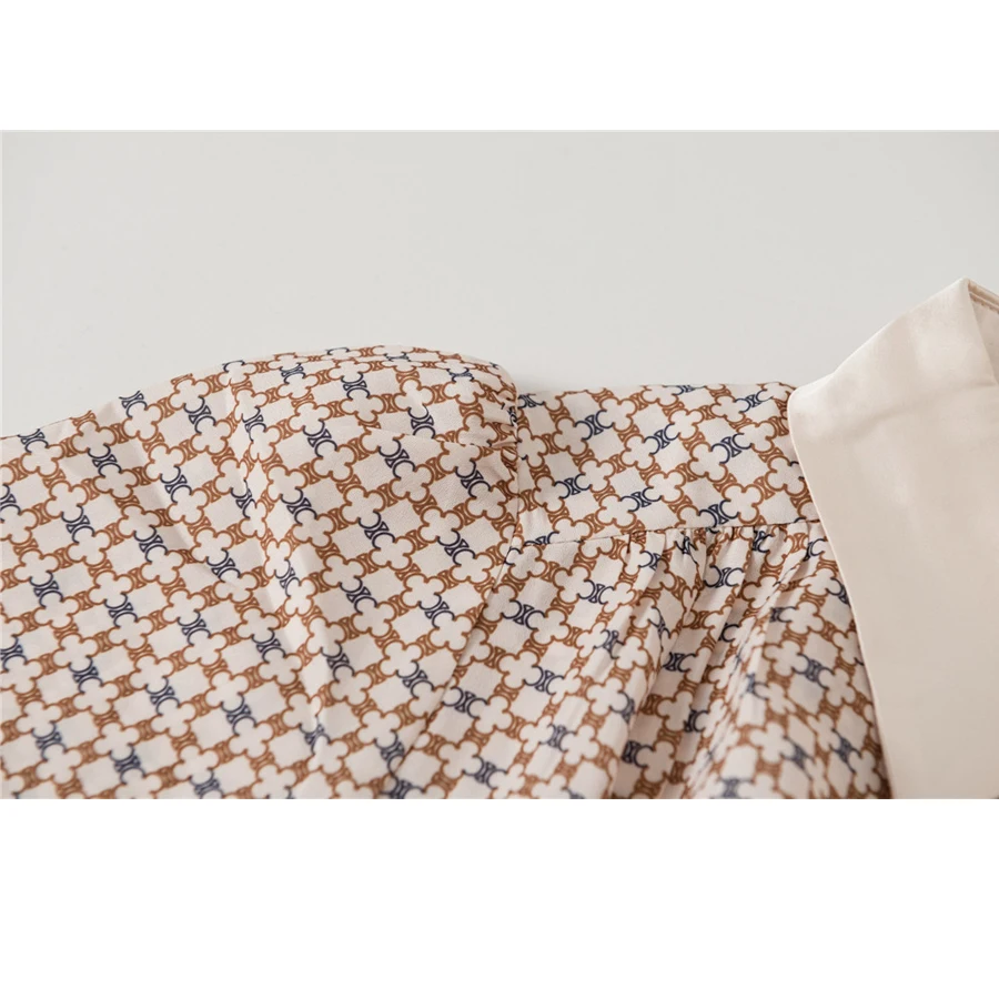 

21 spring french Light ripe temperament silk like slim Pressed Pleat mid-long lady dress women summer dress