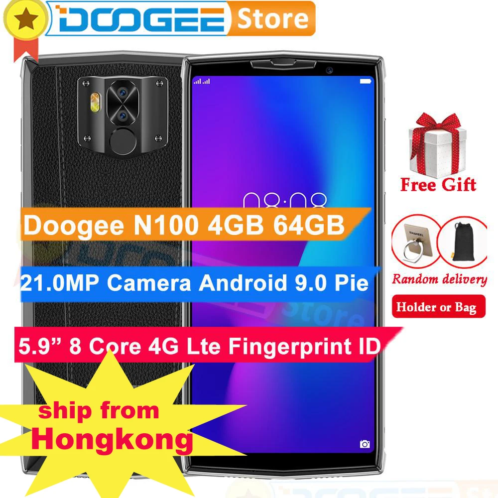 Смартфон DOOGEE N100 4+64Гб батарея 10000 мАч камера 21 Мп экран 5 99&quot|Смартфоны| |