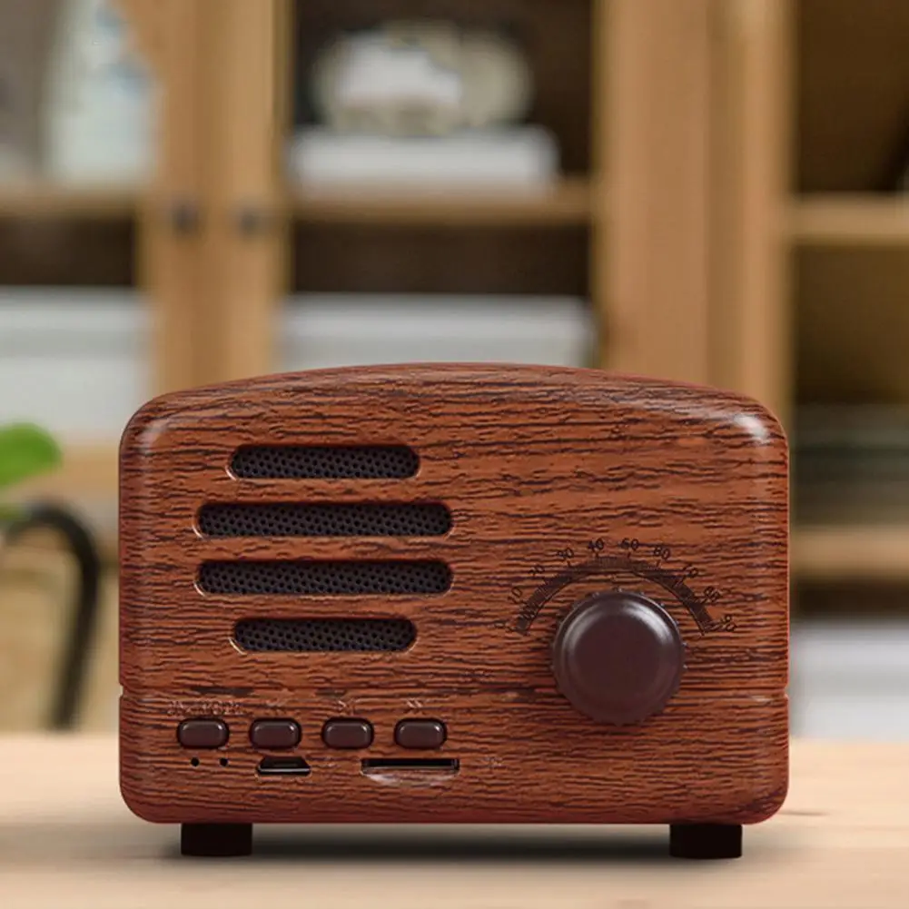 Винтажный беспроводной Bluetooth-динамик BT01 перезаряжаемая Портативная колонка