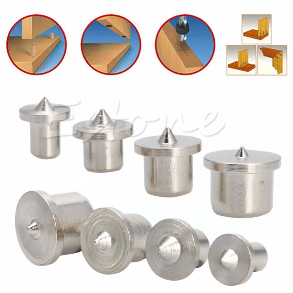 

8pcs Dowel Drill Centre Points Pin Wood 6/8/10/13mm Dowel Tenon Center Set New