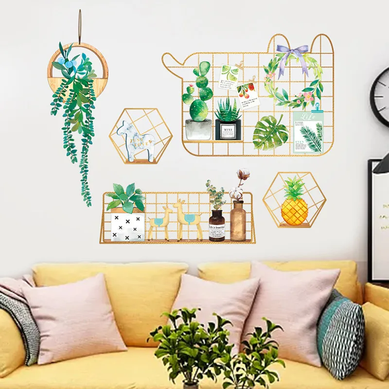 Настенные украшения обои настенные стикеры в спальню Сказочная сетка красные