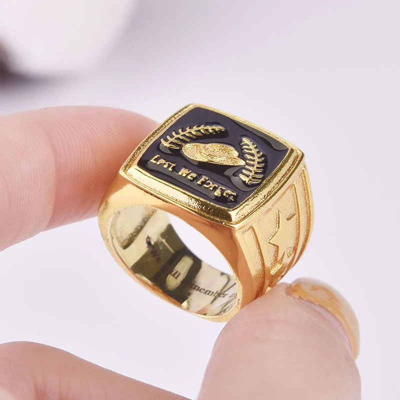 Мужское позолоченное эпоксидное Винтажное кольцо 18KGP в стиле панк мужское