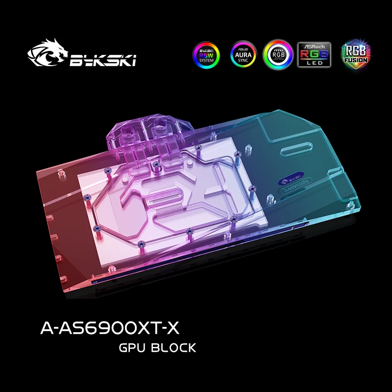 Водяной блок графического процессора Bykski A-AS6900XT-X для ASUS TUF RX6900XT O16G радиатор