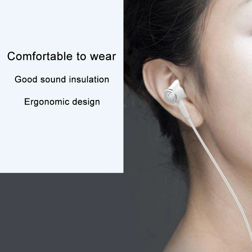 Универсальные стереонаушники вкладыши R21 с усиленными басами музыкальные