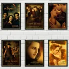 Домашняя стена в винтажном стиле арт-деко, плакат из крафт-бумаги, американский любовный триллер, фильм вампира, Сумеречная Сага: Dawn a83