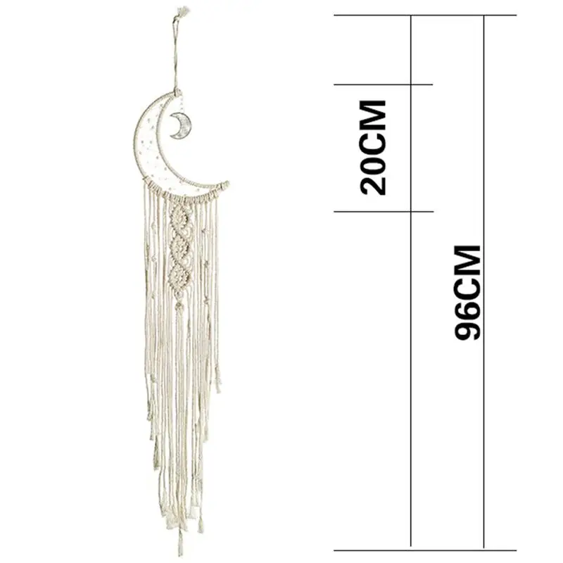 

Creative Moon Dream Catcher Tassel Bohemian Handmade Dreamcatcher Wall Hanging Decoration For Home Bedroom Ornaments Gift