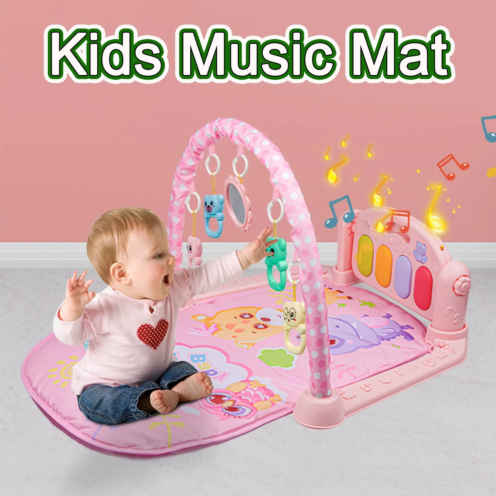 

Baby Musical Keyboard Playmat Electronic Music Play Blanket Dance Mat Early Educational Toys for Boys Girls Birthday Xmas Gifts