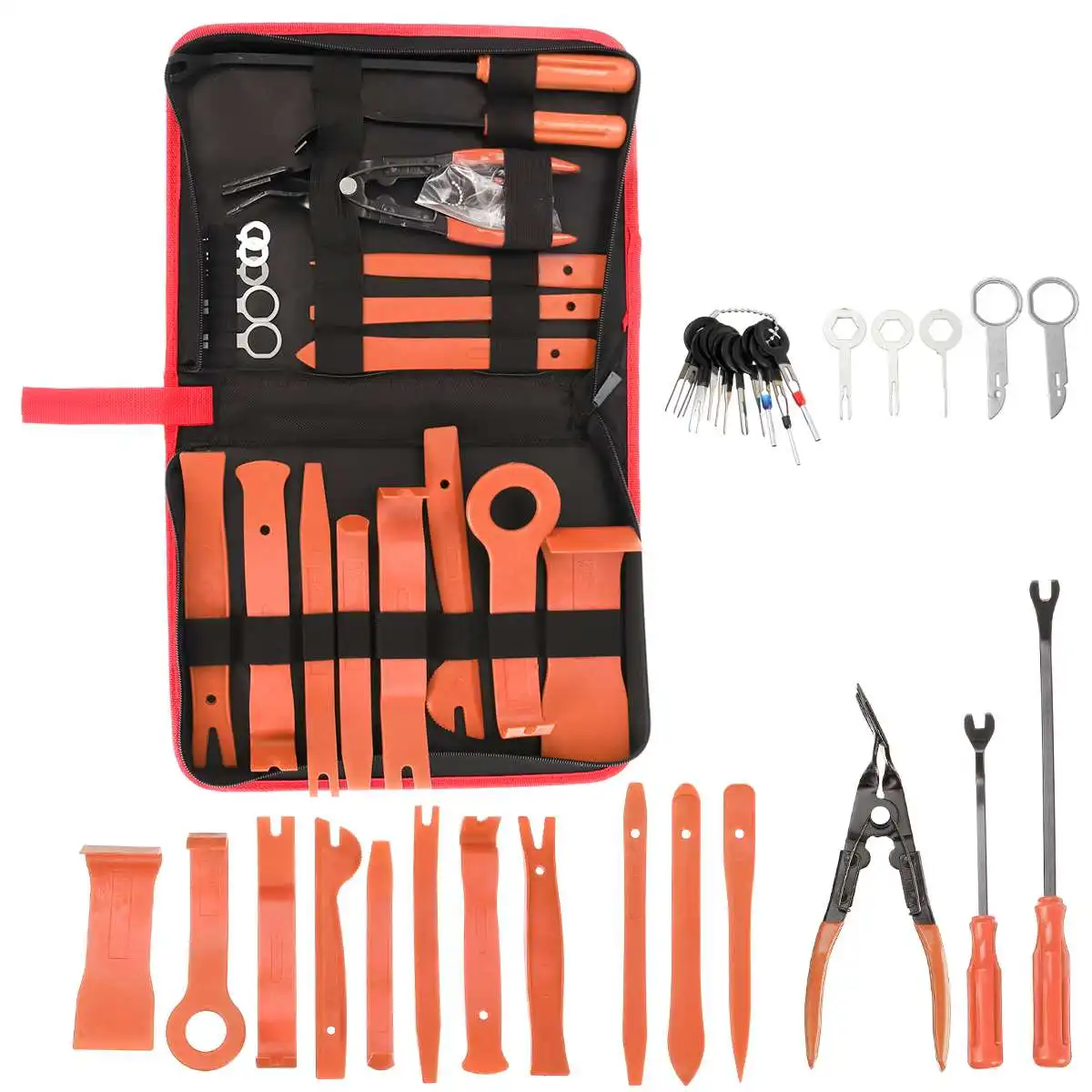 

Car Fastener Removal Tool Plastic Trim Dash Removal Rivet Clips Car Door Panel Installer Cover Pry Repair Portable Fastener Tool