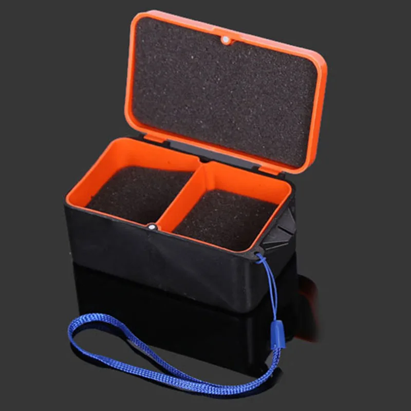 

Newly Fishing Bait Lure Box ABS Plastic 2 Compartments Multifunctional Tackle Accessories FIF66