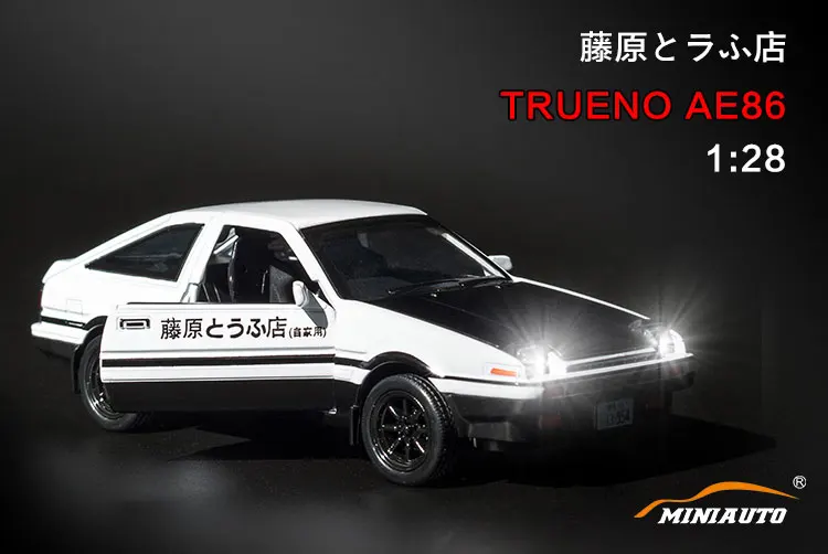 Лимитированная коллекция автомобилей MINIAUTO 1/32 Toyota Sprinter Trueno AE86 Initial D | Игрушки и