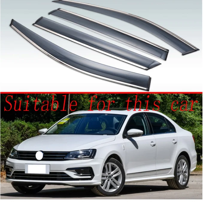 Для VW Jetta MK5 MK6 VENTO BORA 2012-2018 пластиковый внешний козырек вентиляционные оттенки