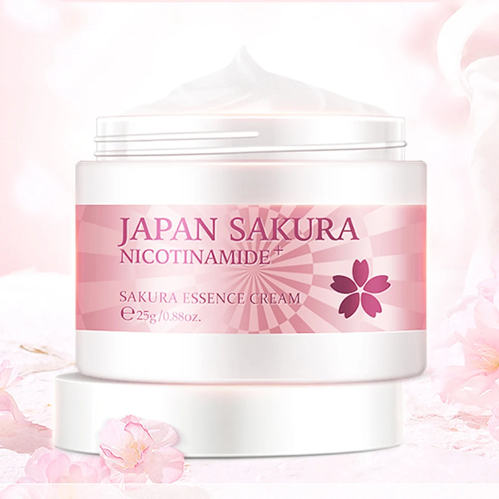 

LAIKOU Cherry blossom Face Cream Moisturizing Cream Anti Aging Anti Wrinkle Whitening Day Serum For Face Skin Care Serum Bio Oil