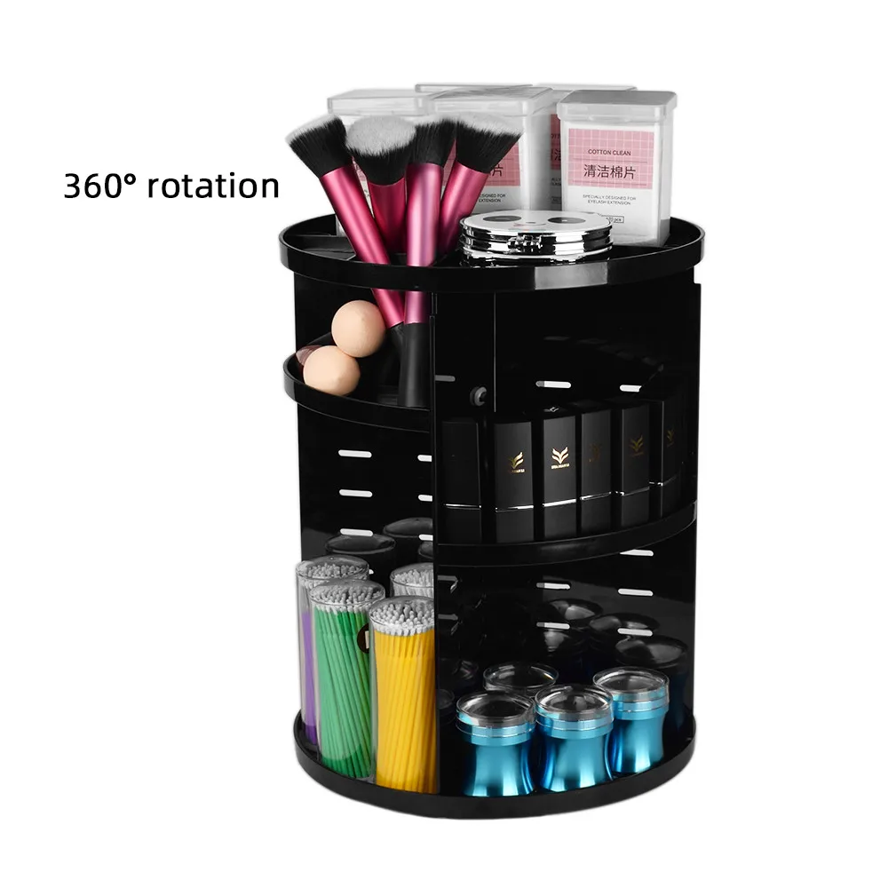 Новинка вращающийся на 360 градусов Органайзер для макияжа держатель кистей