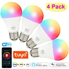 wifi умная лампочка Умная лампа светодиодная с регулировкой яркости и управлением голосом, 1215 Вт