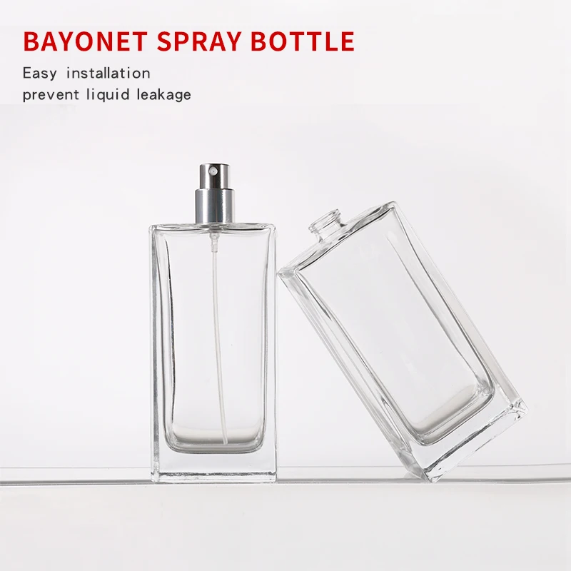 Бесплатный логотип на заказ 120 мл роскошный пустой квадратный Толстый Стеклянный