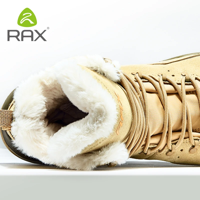 Зимние флисовые теплые ботинки Rax для мужчин и женщин снегостойкие походные