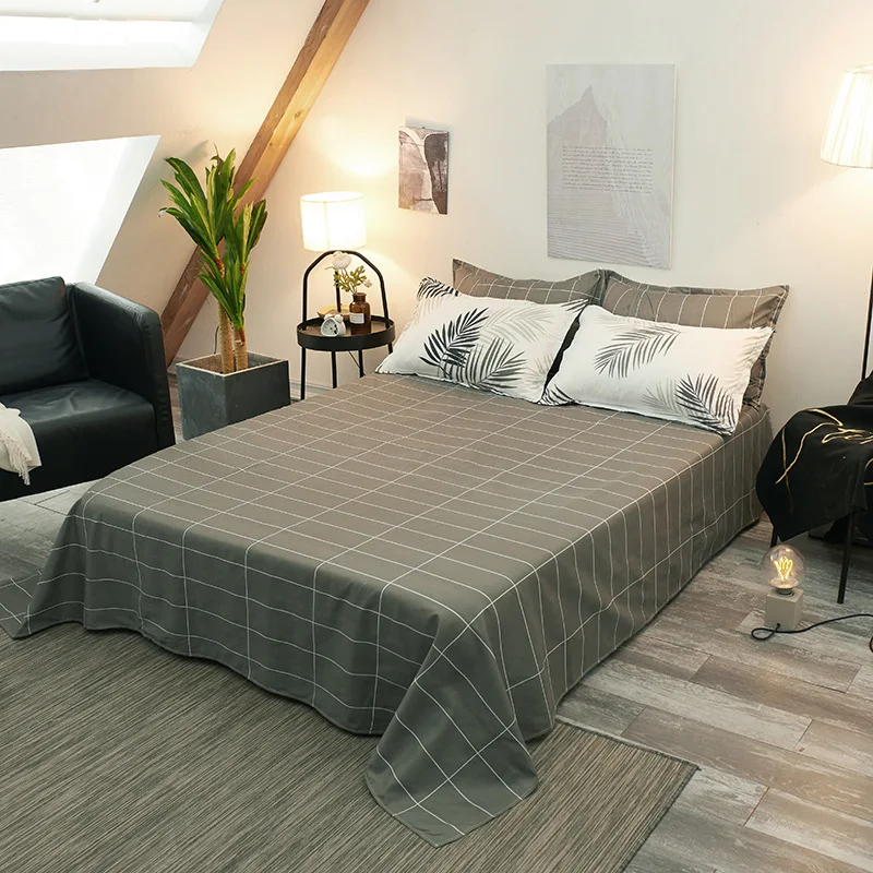 Комплект постельного белья королевского размера с принтом Aggcual Leaves Роскошный