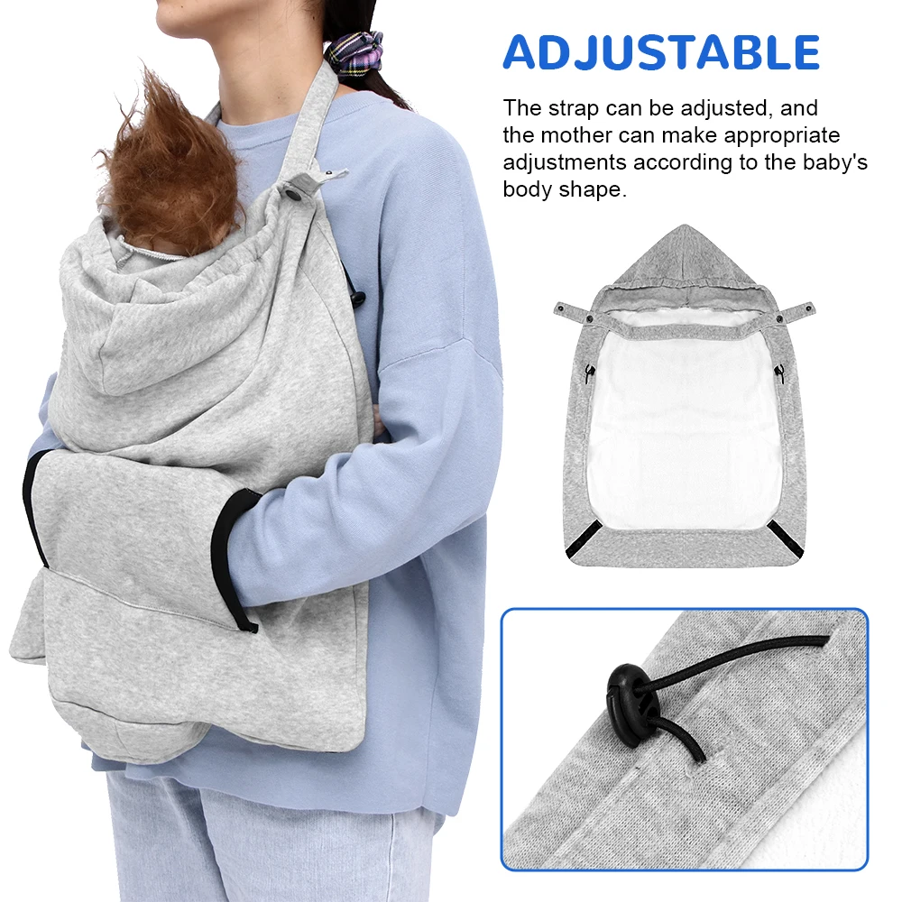 

Теплый чехол-слинг для новорожденных, непродуваемая накидка для новорожденных, функциональный зимний спальный мешок, аксессуары