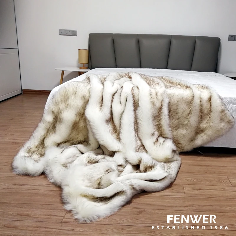 Высококачественная модель комнатное одеяло из искусственного меха декоративное