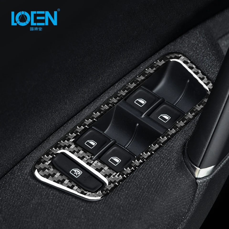 

Наклейки декоративные для Volkswagen Golf, из углеродного волокна, кнопки для подъема окон, декоративные наклейки, декоративные Чехлы, автостайлин...