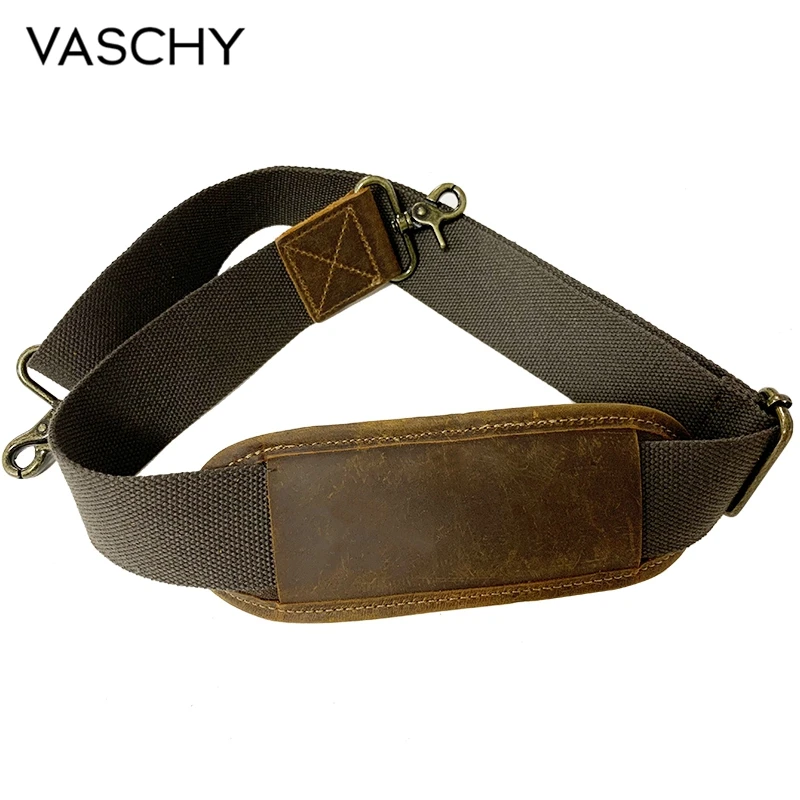 Сменный наплечный ремень VASCHY из натуральной яловой кожи регулируемые ремешки