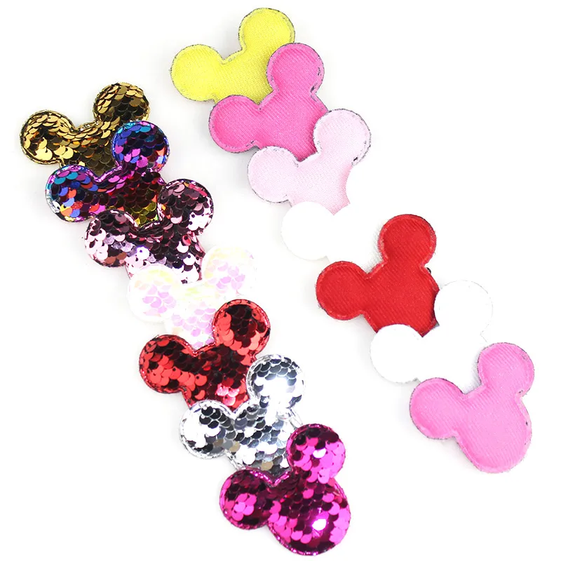 28 шт. Блестящий тканевый набивной патчи для головы мышки аппликации одежды DIY