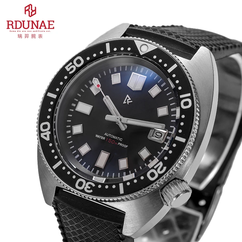 Мужские автоматические часы RDUNAE Retangula водонепроницаемые светящиеся