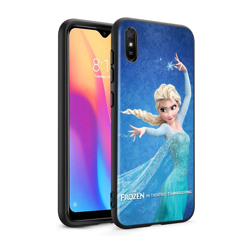 

Princess Aisha and Anna for Xiaomi Redmi 10X Pro 9C 9A 9I 9T 9 GO K30S Ultra K20 8 7 S2 6 5 4X Pro Soft Black Phone Case