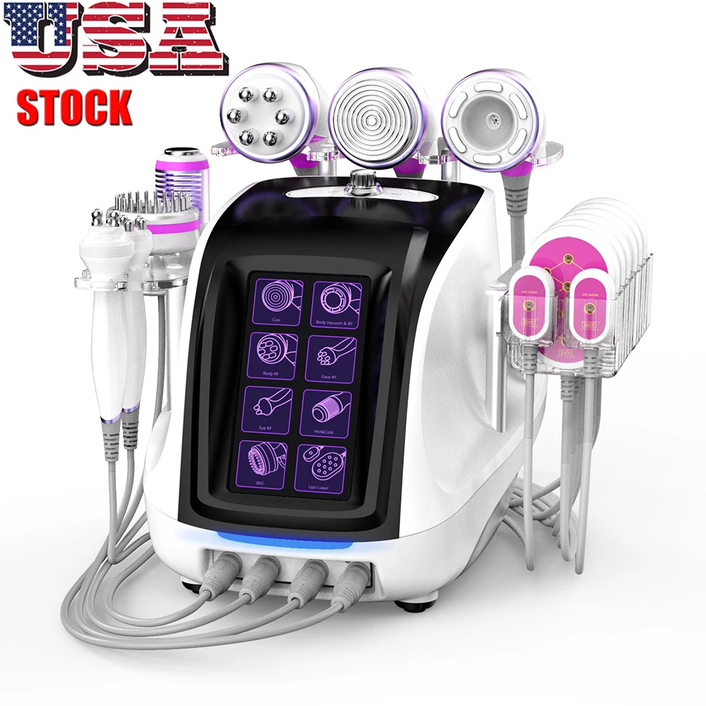 

40K Vacuum Cavitation system Rf Body Slimming Ultrasound 9 in 1 fat Weight Loss Lipolaser Beauty cellulite Reduction Machine