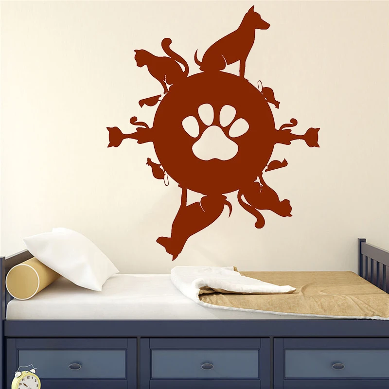 Наклейка на стену с изображением планеты для домашних животных Виниловая