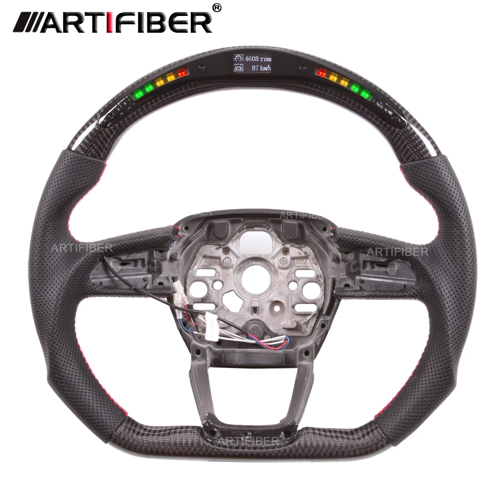 

100% Real LED Carbon Fiber Steering Wheel for Audi Q3，Q5