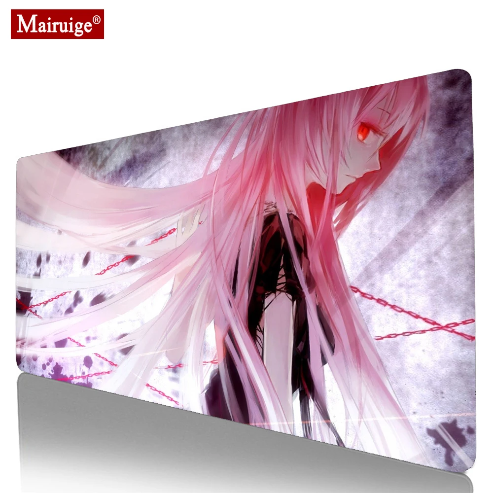 XXl Mouse Pad Mat Extra Large 90x40cm Pink Blue White Geometric