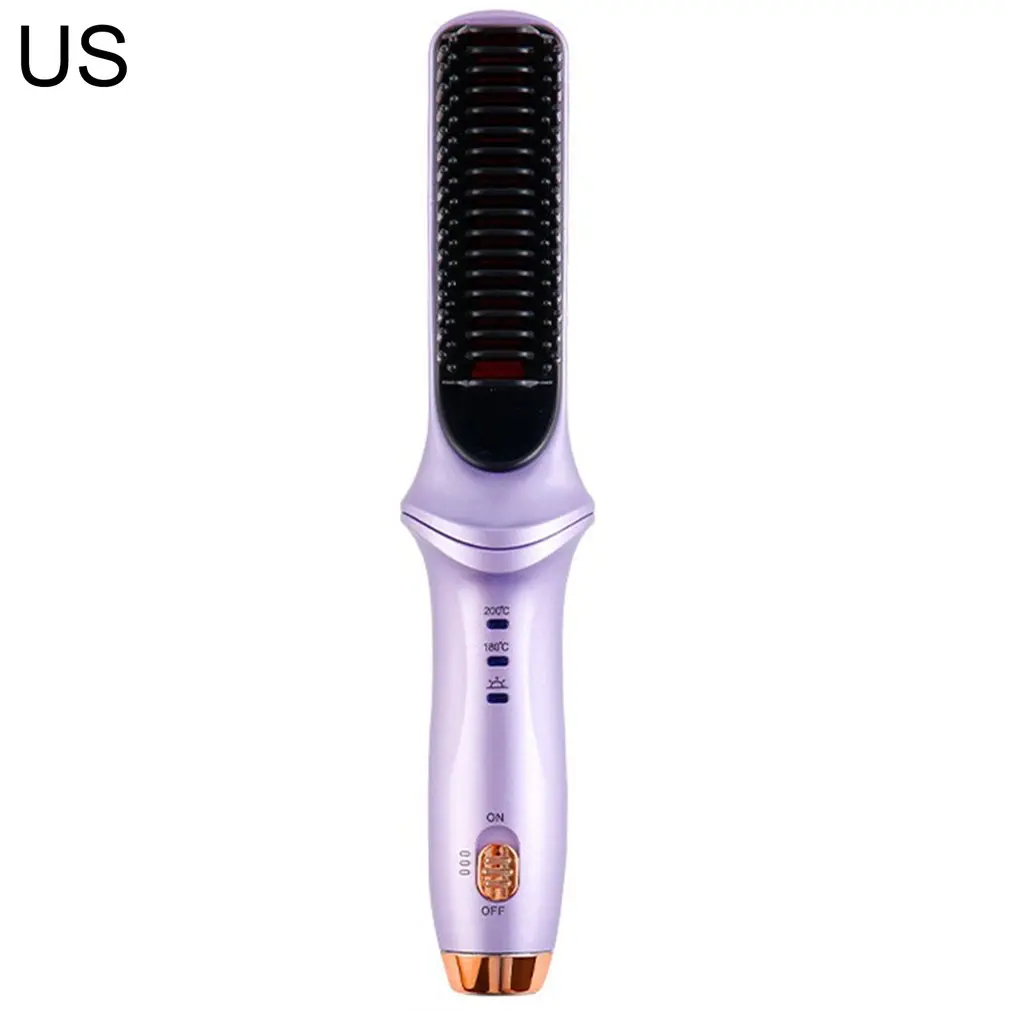 

Straightening Comb And Curling Stick Straight And Curling Dual-use Fan Small Straightening Stick Hair Straightener