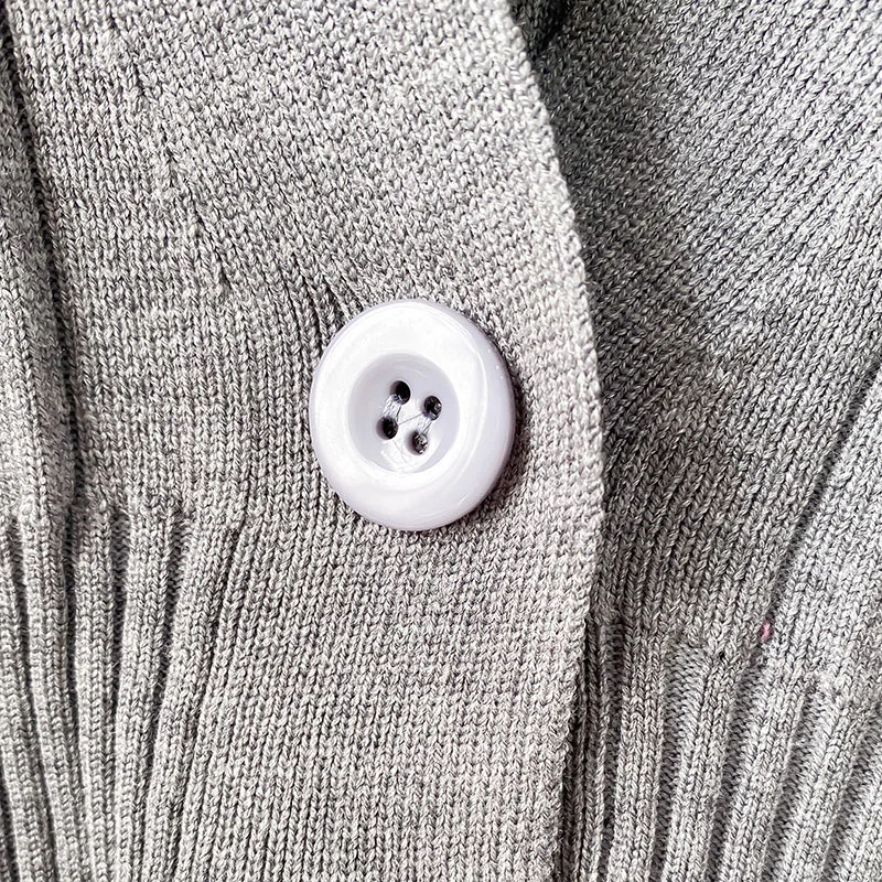 Женский кардиган свитер на осень и зиму новинка 2021 тонкий однотонный Тонкий